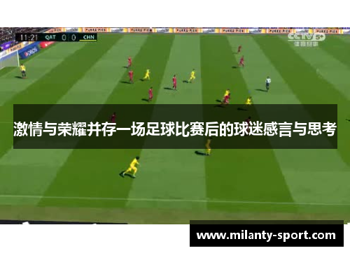激情与荣耀并存一场足球比赛后的球迷感言与思考